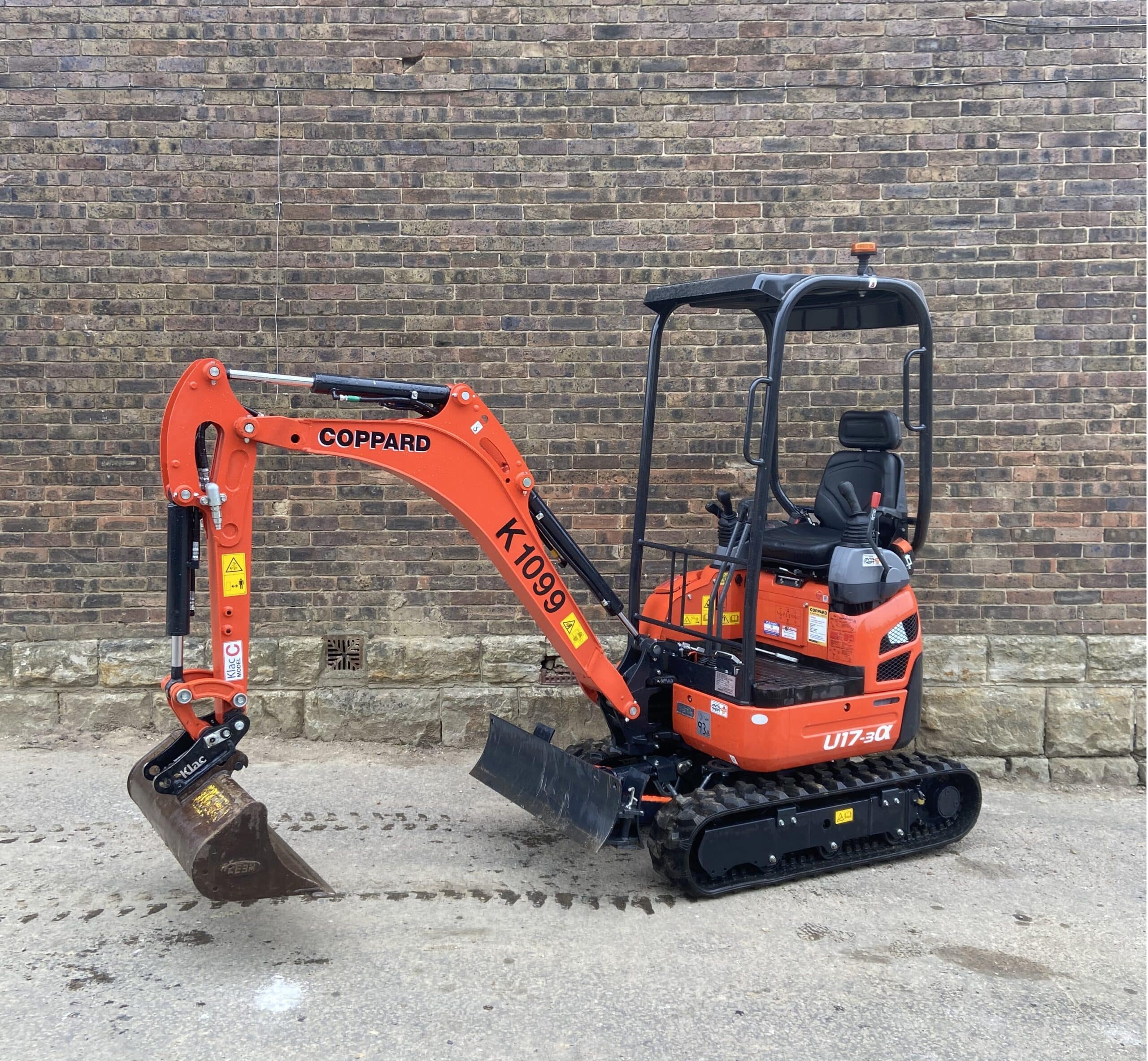 thumbnail interactive-video image 1 of Kubota U17-3a Mini Digger Decal Set – Replacement Graphics Kit 1 of 4
