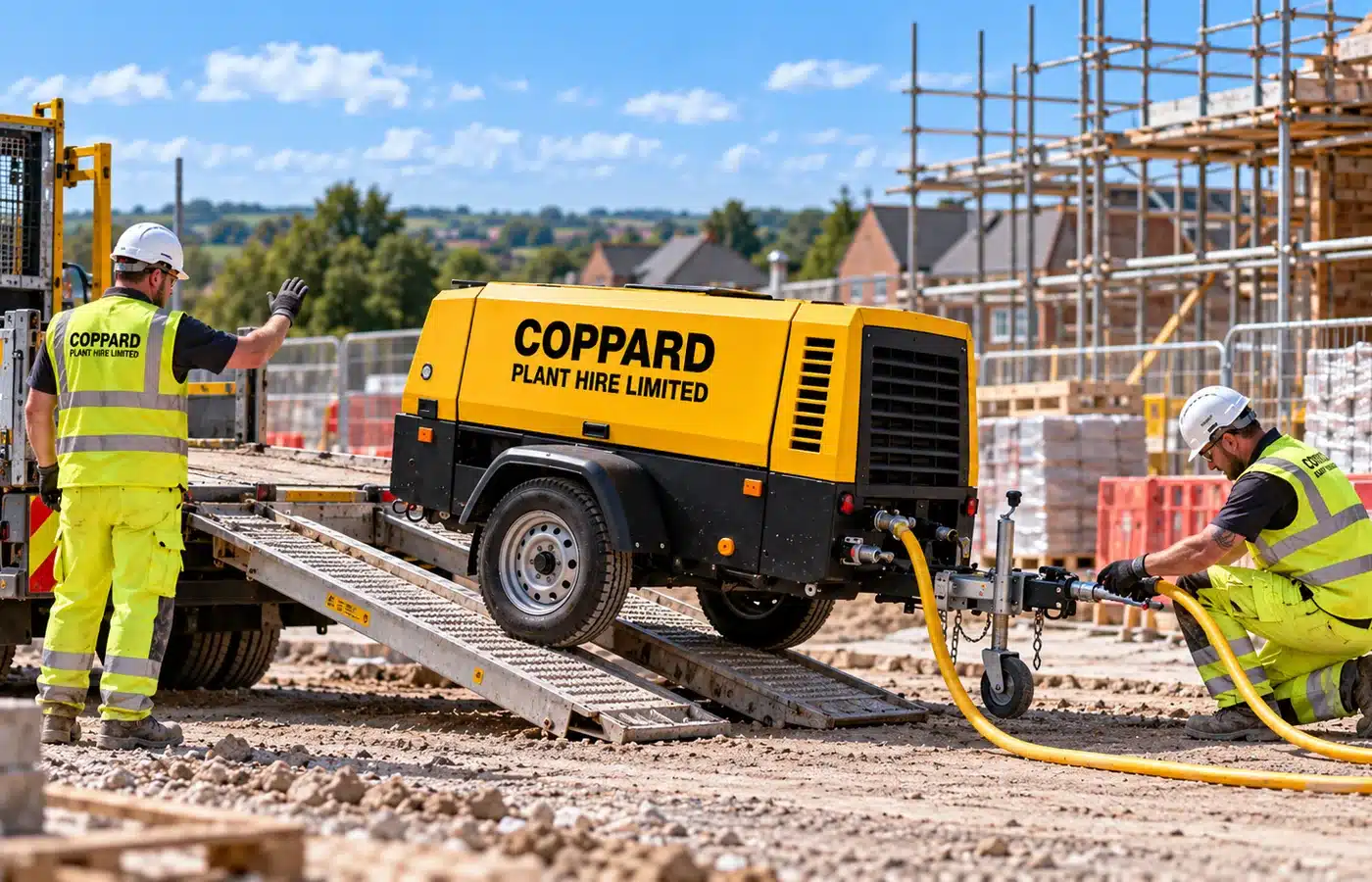 Compressor site delivery