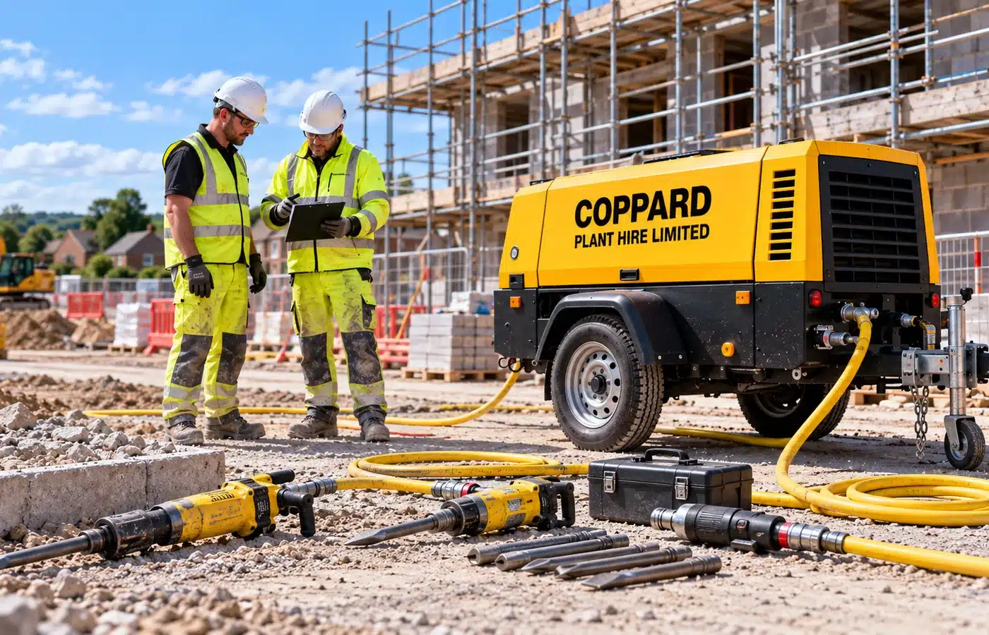Pneumatic tool compressor hire