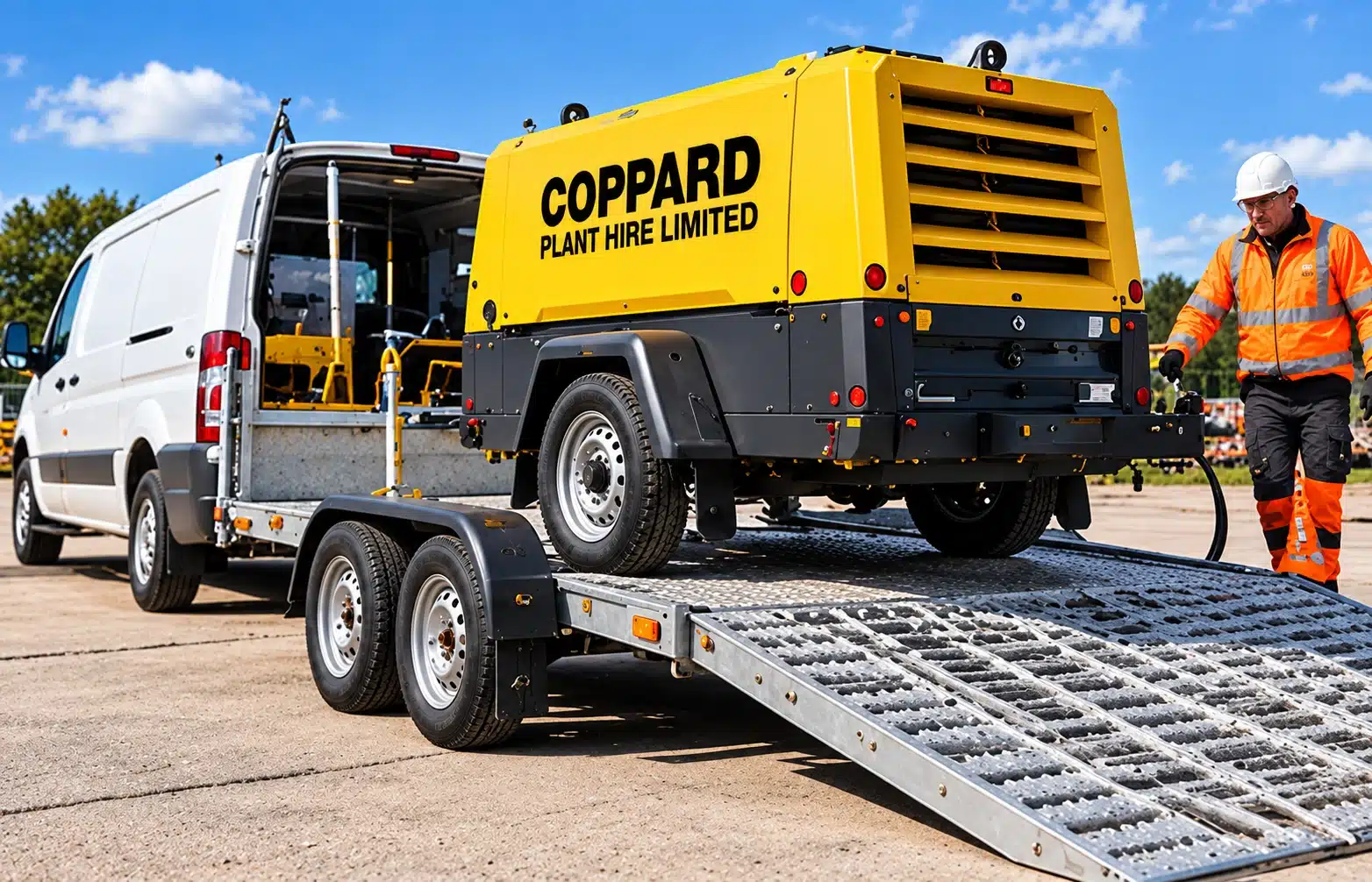 Towable compressor transport