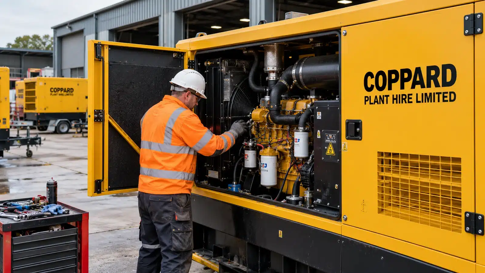 Diesel generator inspection servicing
