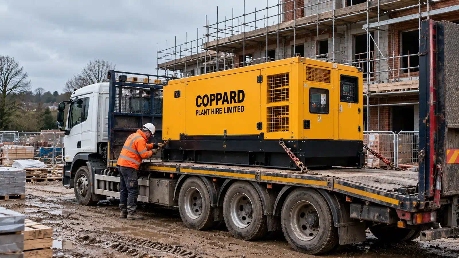 Diesel generator plant delivery