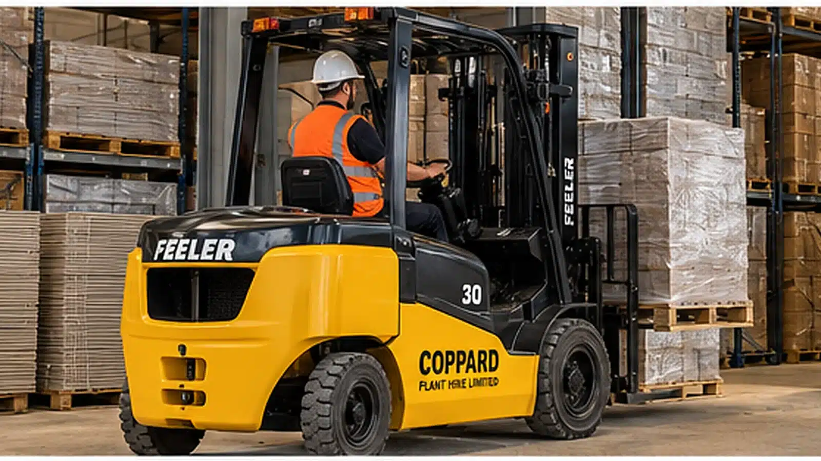 Forklift warehouse pallet handling