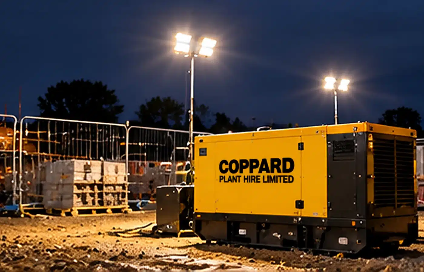 Generator powered site lighting