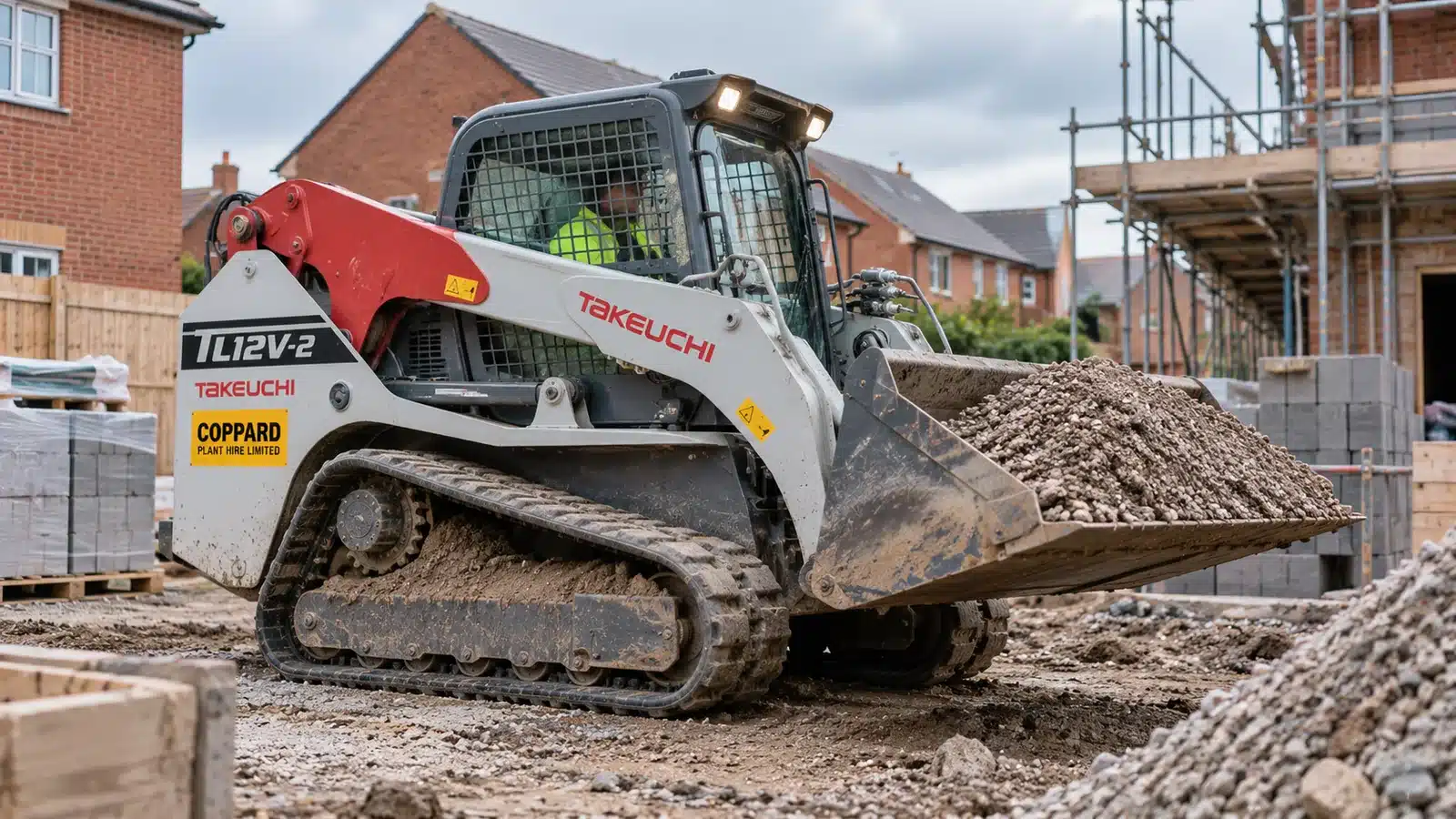 Takeuchi tracked loader site aggregate