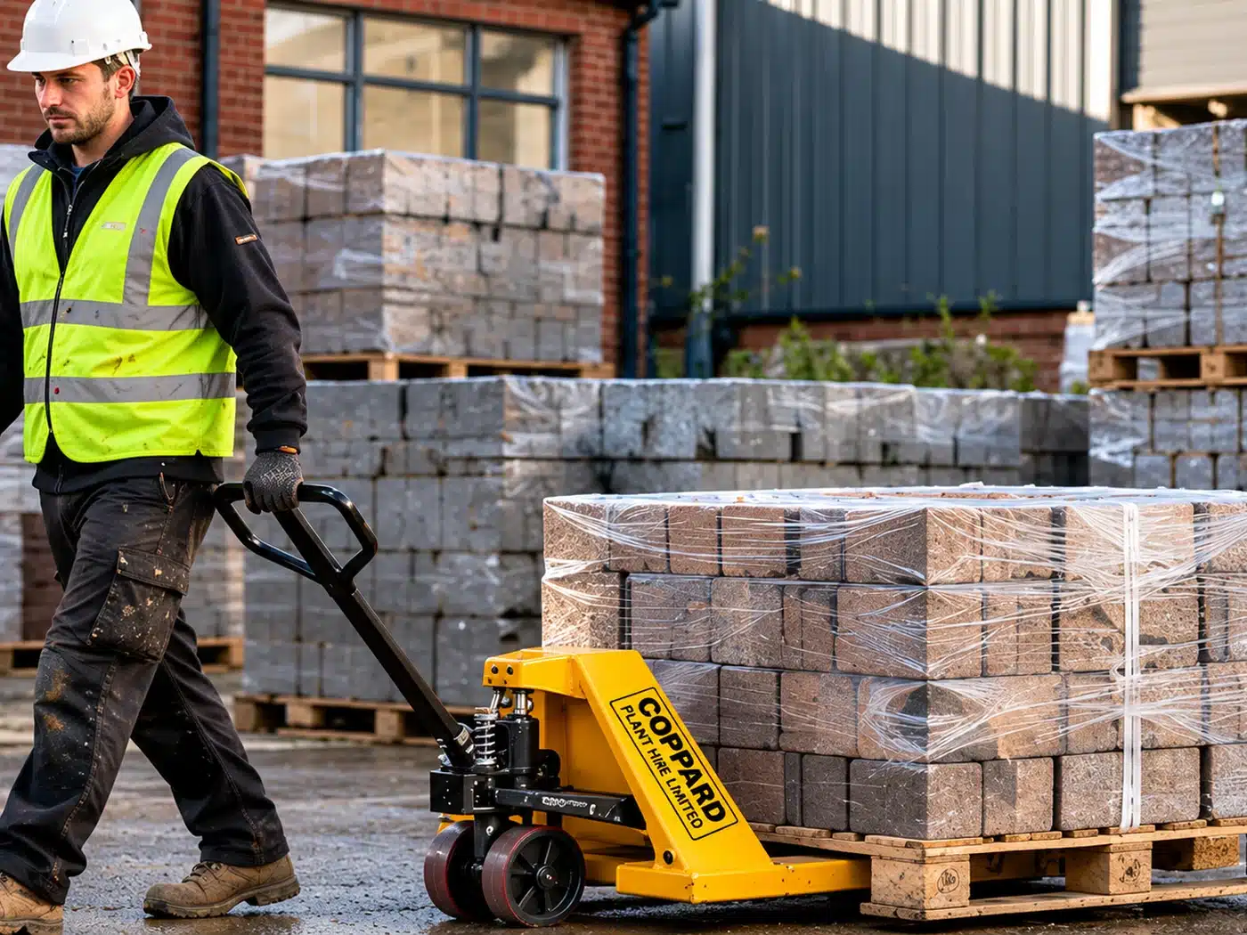 Pallet truck hire warehouse materials