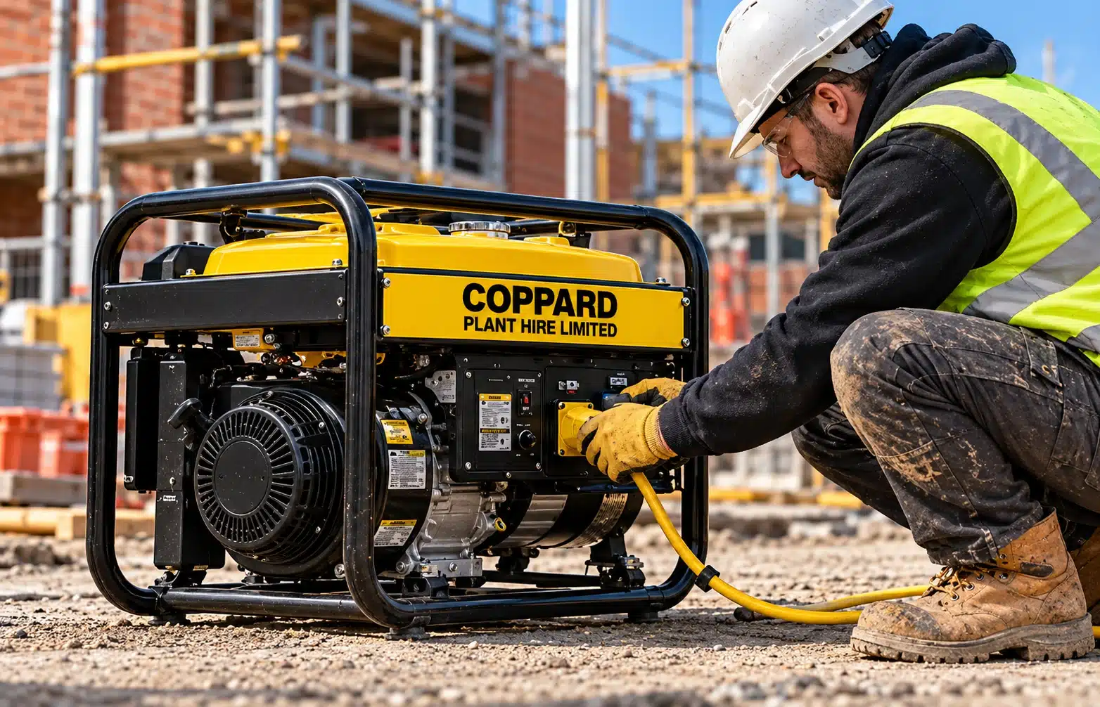 Petrol generator cable connection