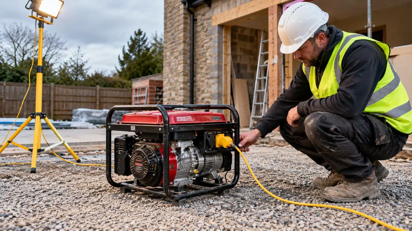 Petrol generator small site power