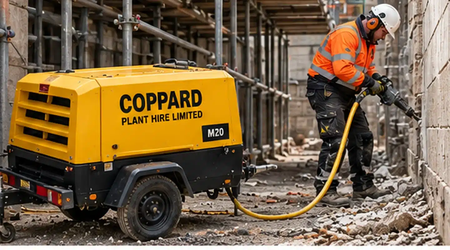 Portable compressor restricted access