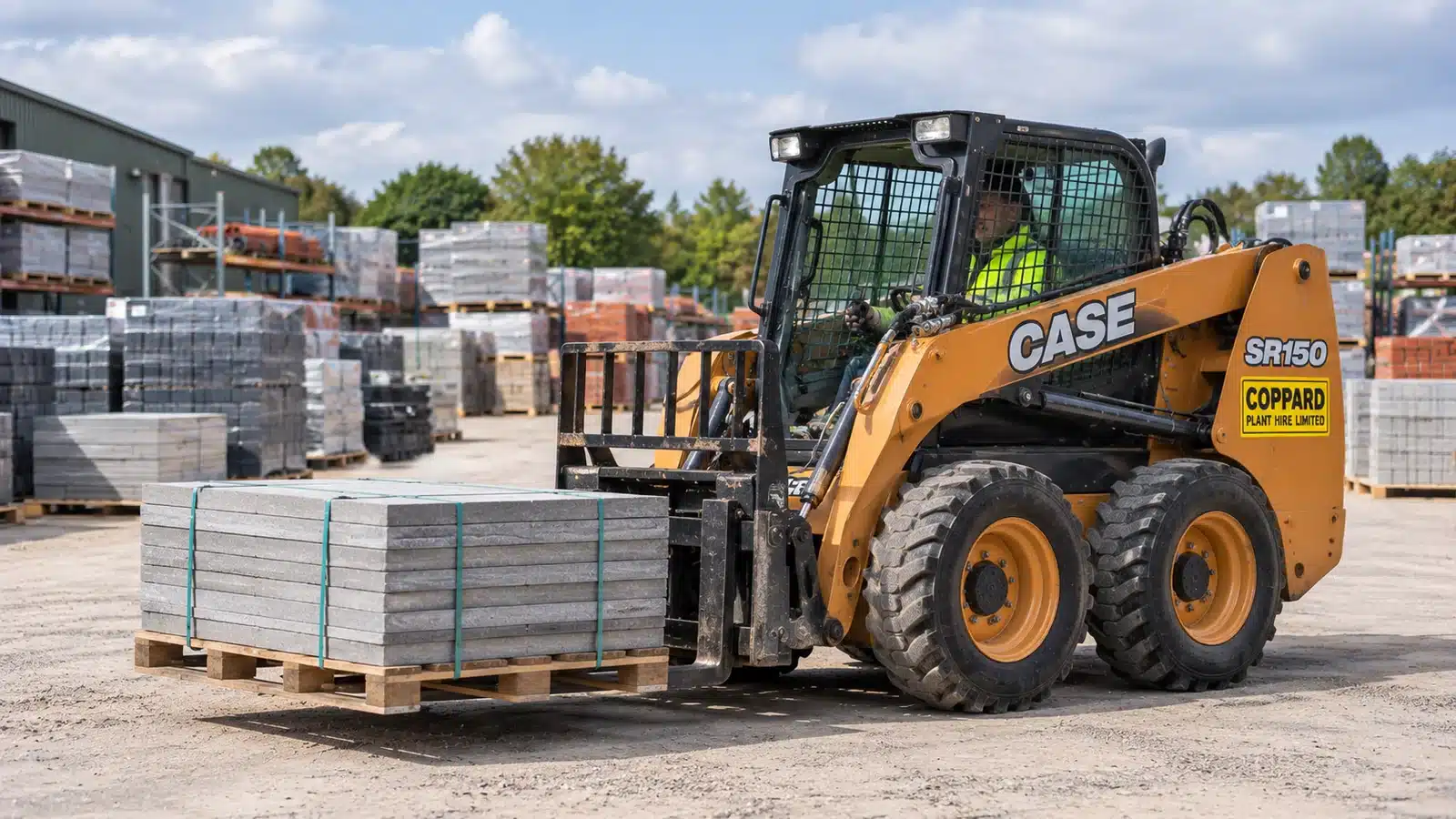 Skidsteer pallet fork attachment