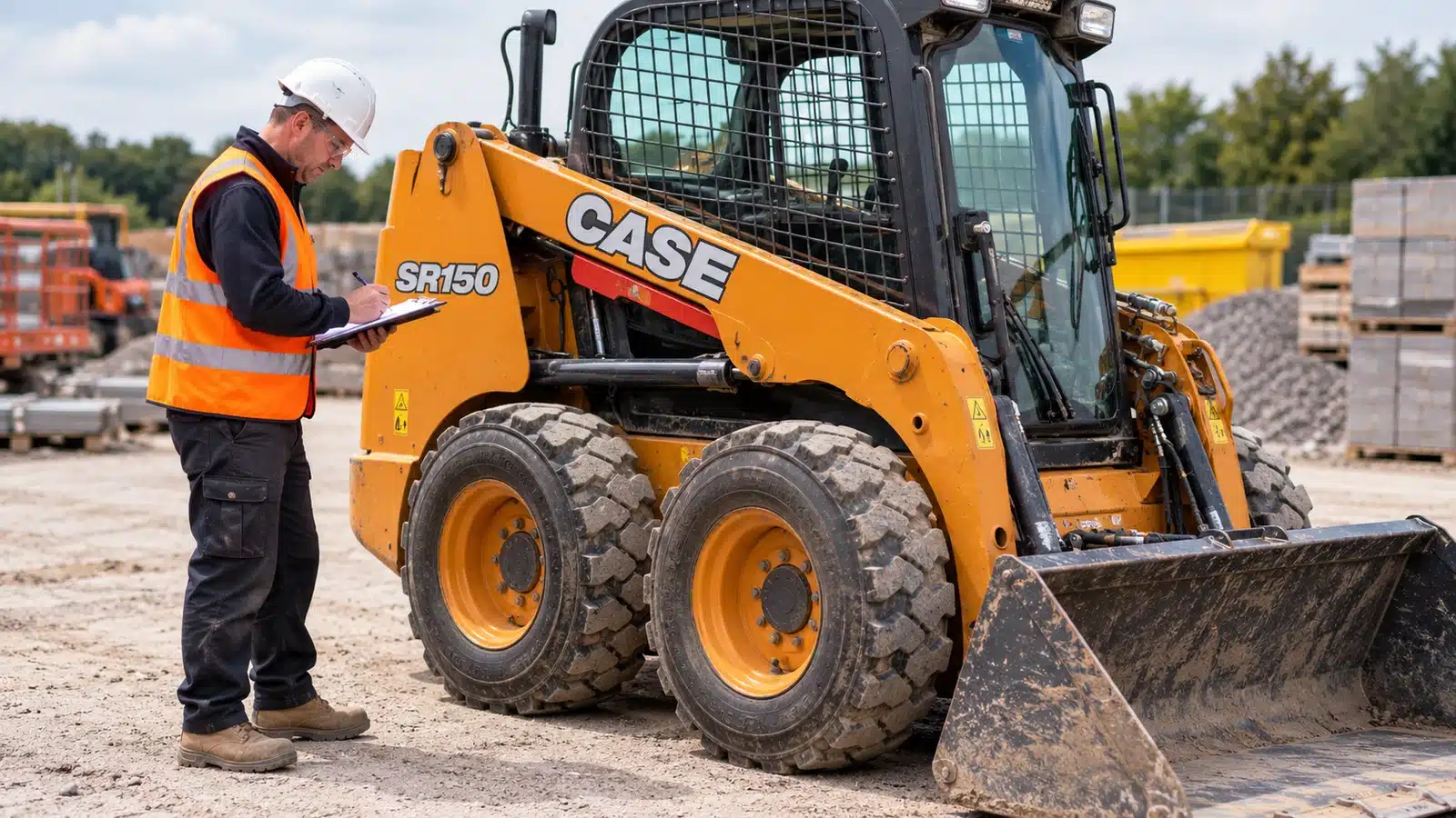 CASE SR150 skidsteer pre-hire inspection