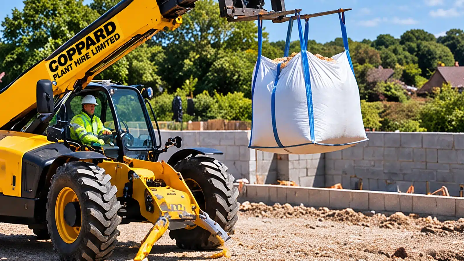 Telehandler bulk bag lifting