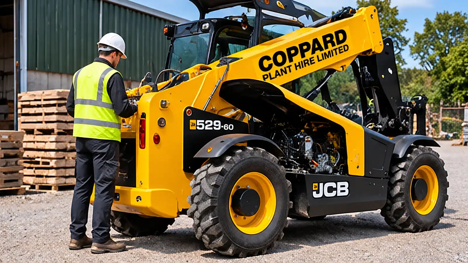 Telehandler pre hire machine check