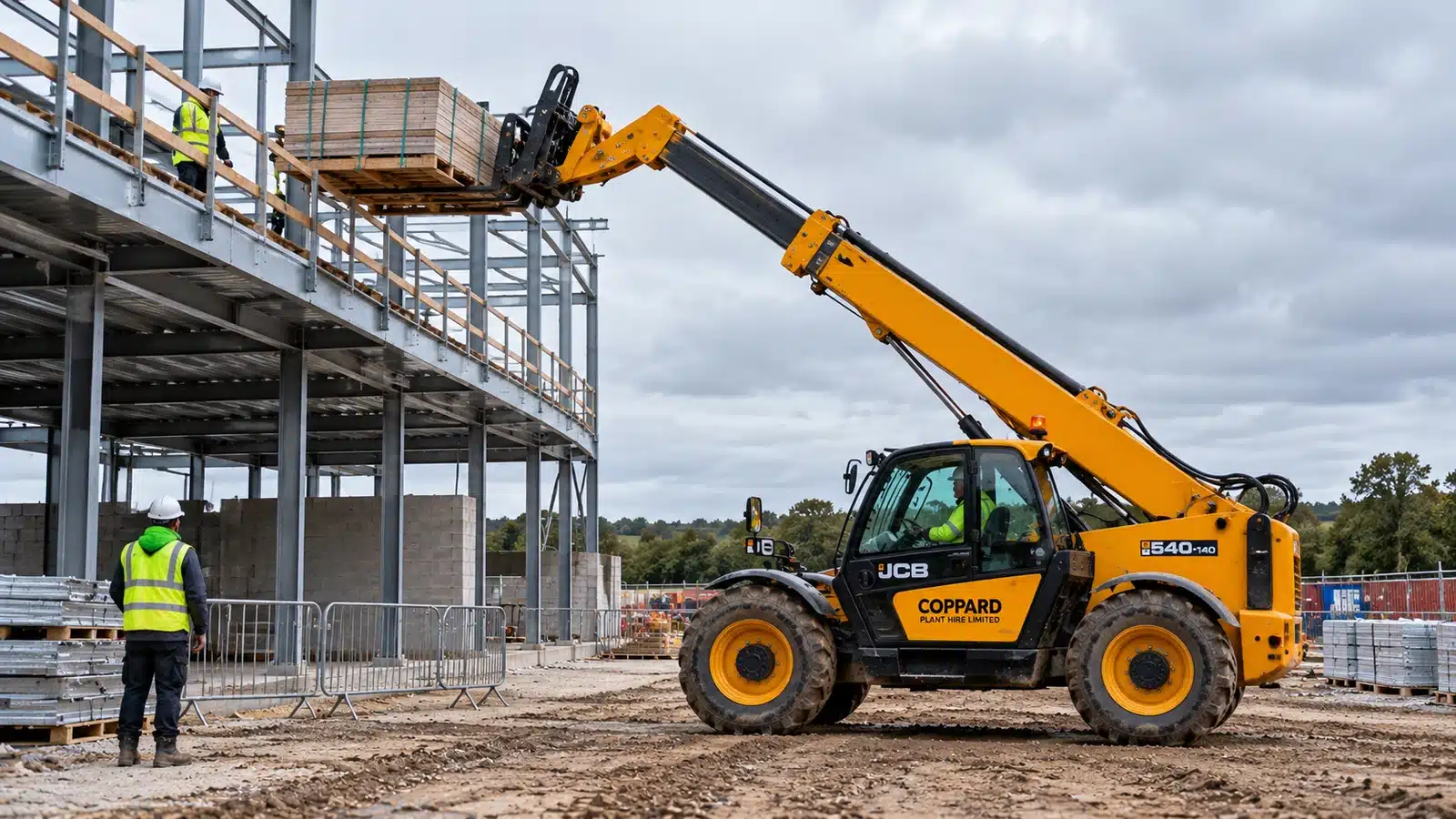 JCB telescopic handler steel frame materials